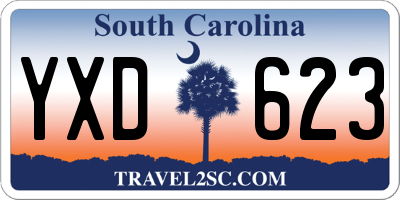 SC license plate YXD623