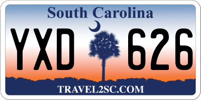 SC license plate YXD626