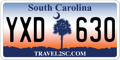 SC license plate YXD630