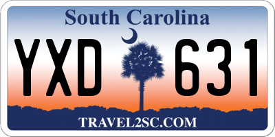 SC license plate YXD631