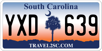 SC license plate YXD639