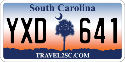 SC license plate YXD641