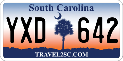 SC license plate YXD642