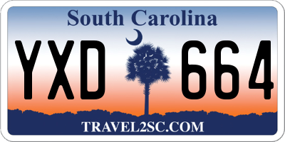 SC license plate YXD664