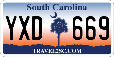 SC license plate YXD669