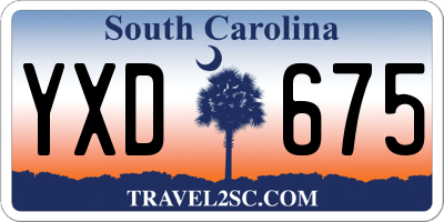 SC license plate YXD675