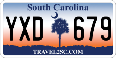 SC license plate YXD679