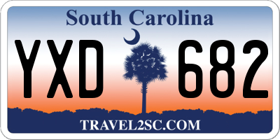 SC license plate YXD682