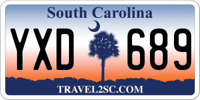 SC license plate YXD689