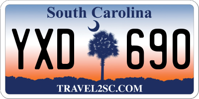 SC license plate YXD690