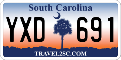 SC license plate YXD691