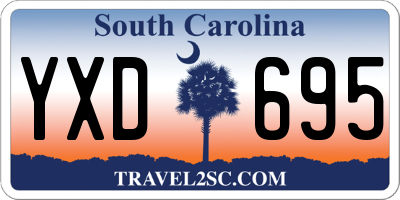 SC license plate YXD695