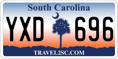 SC license plate YXD696
