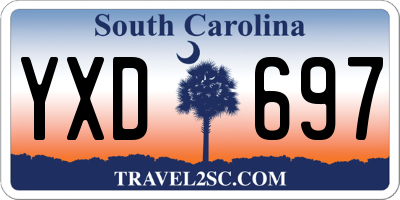SC license plate YXD697