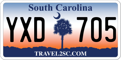 SC license plate YXD705