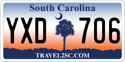 SC license plate YXD706