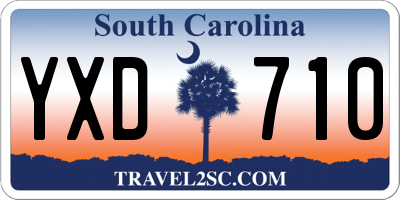 SC license plate YXD710
