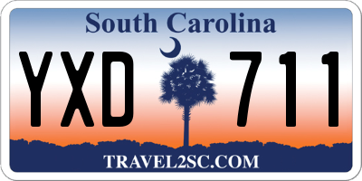 SC license plate YXD711