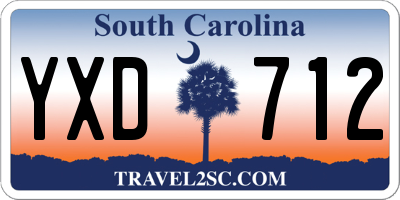 SC license plate YXD712