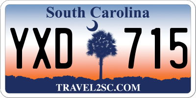 SC license plate YXD715