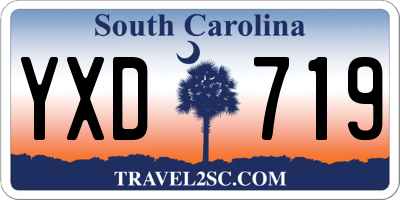 SC license plate YXD719