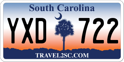SC license plate YXD722