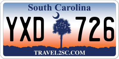 SC license plate YXD726