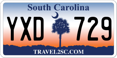 SC license plate YXD729