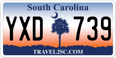 SC license plate YXD739
