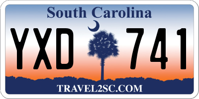 SC license plate YXD741