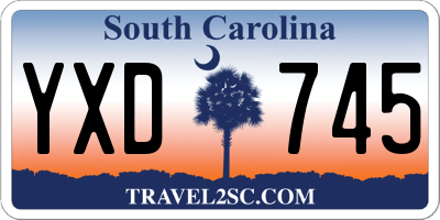 SC license plate YXD745