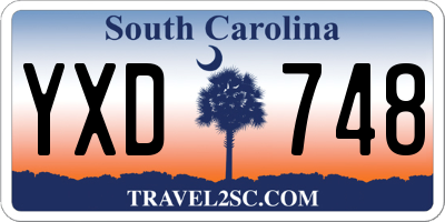 SC license plate YXD748