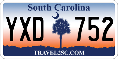 SC license plate YXD752