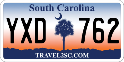 SC license plate YXD762