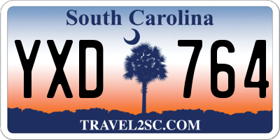 SC license plate YXD764