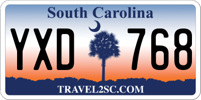 SC license plate YXD768