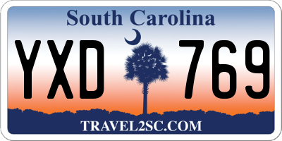 SC license plate YXD769