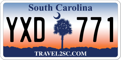 SC license plate YXD771