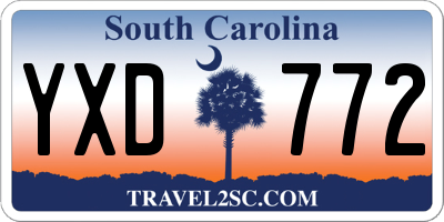 SC license plate YXD772