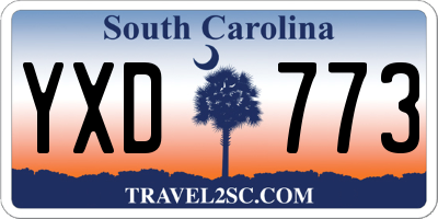 SC license plate YXD773