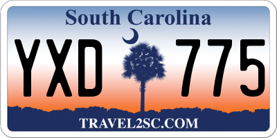 SC license plate YXD775