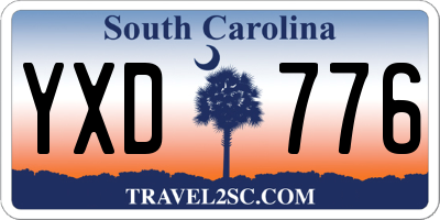 SC license plate YXD776