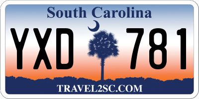 SC license plate YXD781