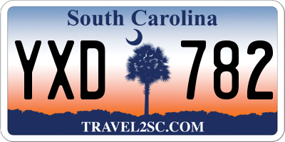 SC license plate YXD782