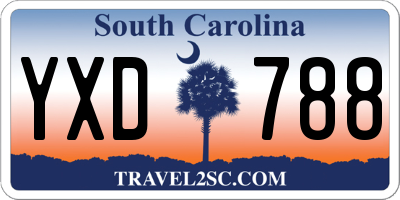 SC license plate YXD788