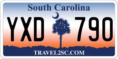 SC license plate YXD790