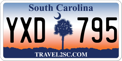 SC license plate YXD795