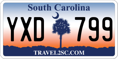 SC license plate YXD799