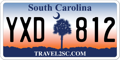 SC license plate YXD812