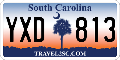 SC license plate YXD813